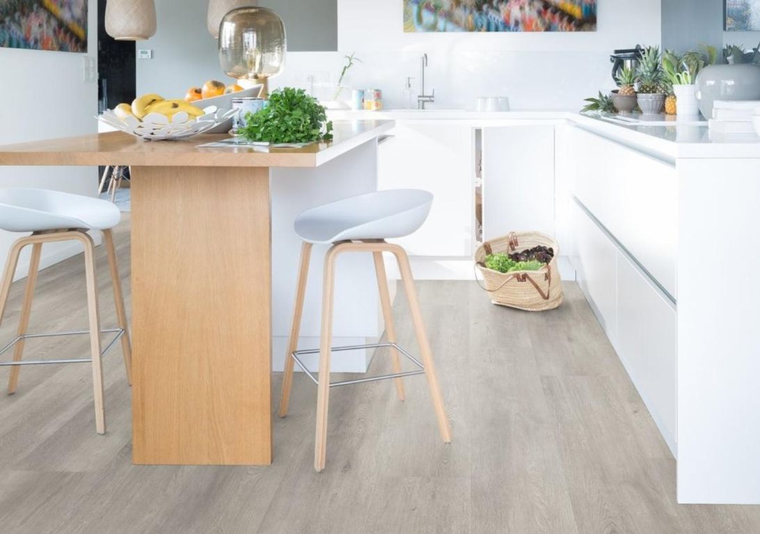 Sol vinyle VIRTUO CLIC 55  LAME Gerflor, Bois gris clair, lame 24.20 x 123.90 cm