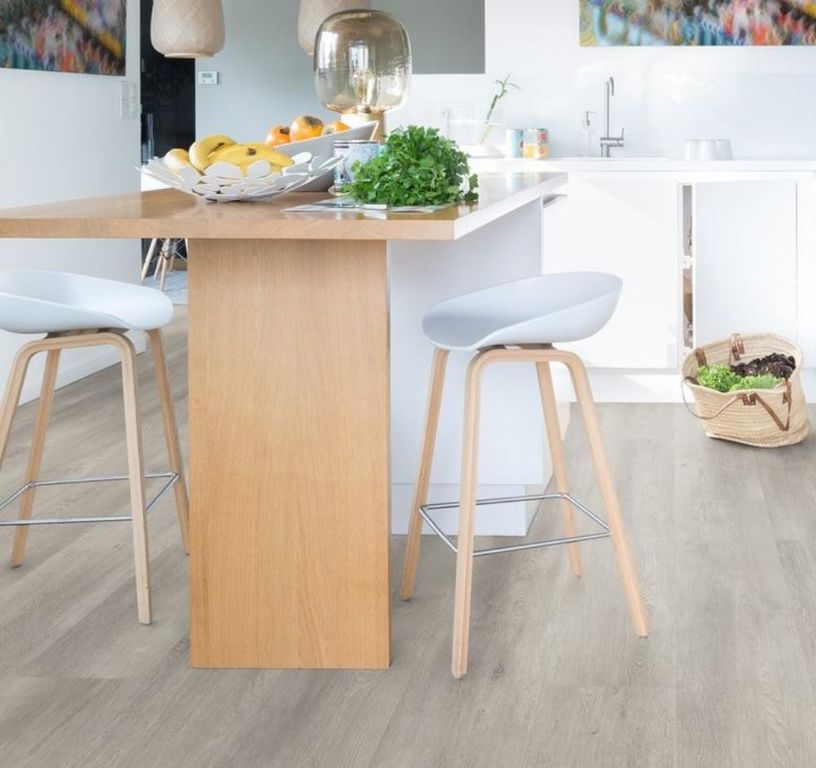 Sol vinyle VIRTUO CLIC 55  LAME Gerflor, Bois gris clair, lame 24.20 x 123.90 cm