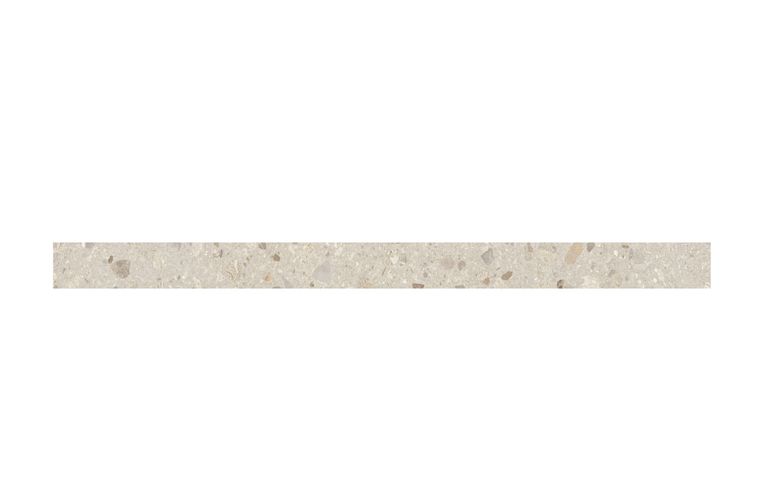 Plinthe carrelage OIKO BEIGE NATURAL PLINTHE, aspect terrazzo 7x100cm, h 7.00 x L 100.00 cm