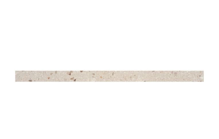 Plinthe carrelage OIKO BEIGE NATURAL PLINTHE, aspect terrazzo 7x120cm, h 7.00 x L 120.00 cm