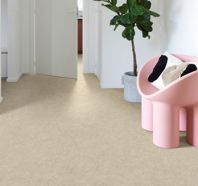 Sol vinyle rouleau BLACKTEX , Pierre granit beige, rouleau 4.00 m