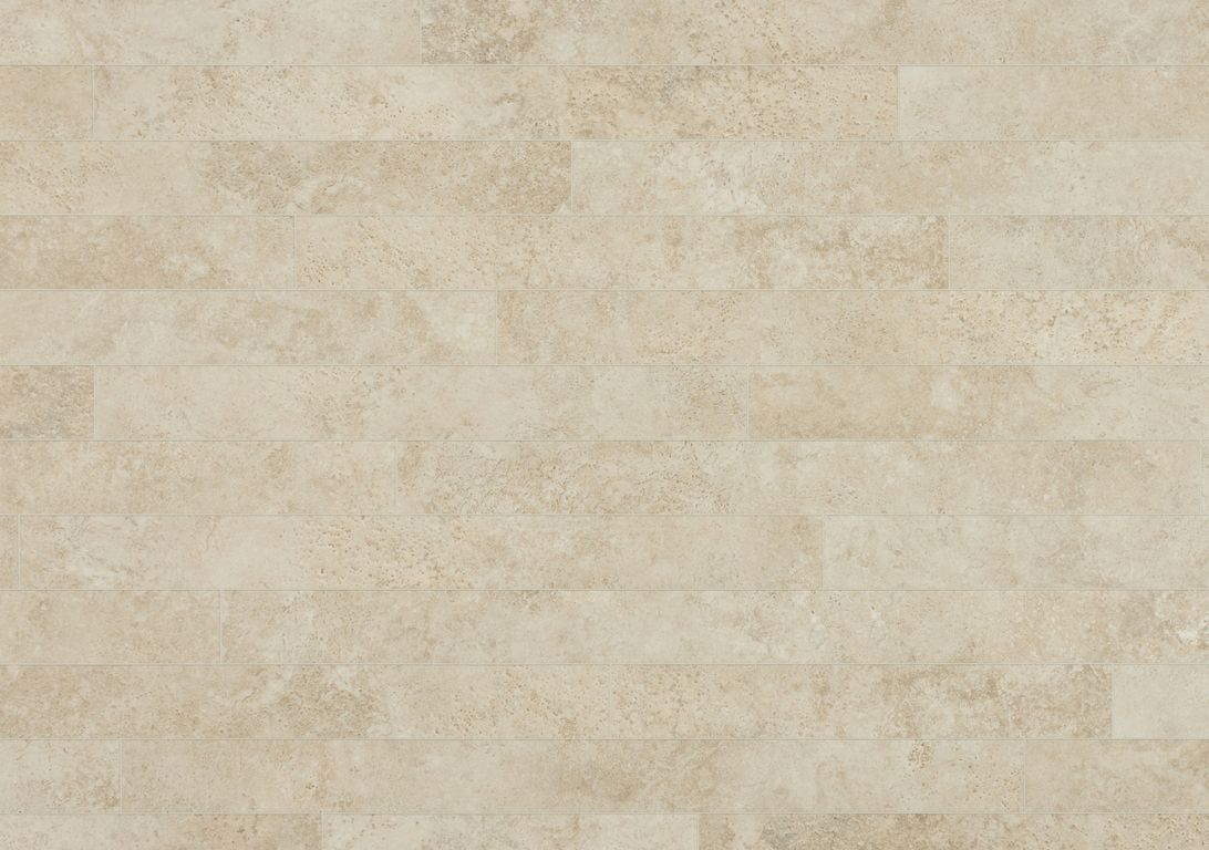 Sol vinyle rouleau BLACKTEX , Carrelage lames travertin, rouleau 4.00 m