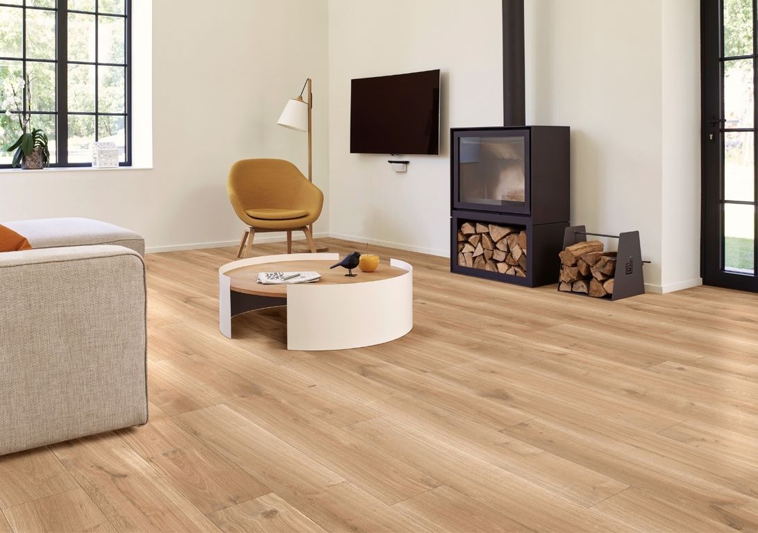 Sol vinyle rouleau BLACKTEX , Bois chêne authentique, rouleau 4.00 m