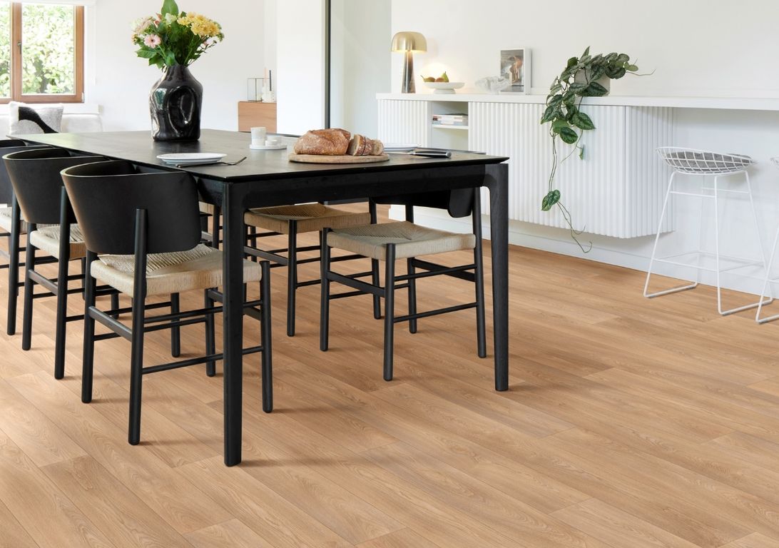 Sol vinyle rouleau BLACKTEX , Bois chêne nature, rouleau 4.00 m