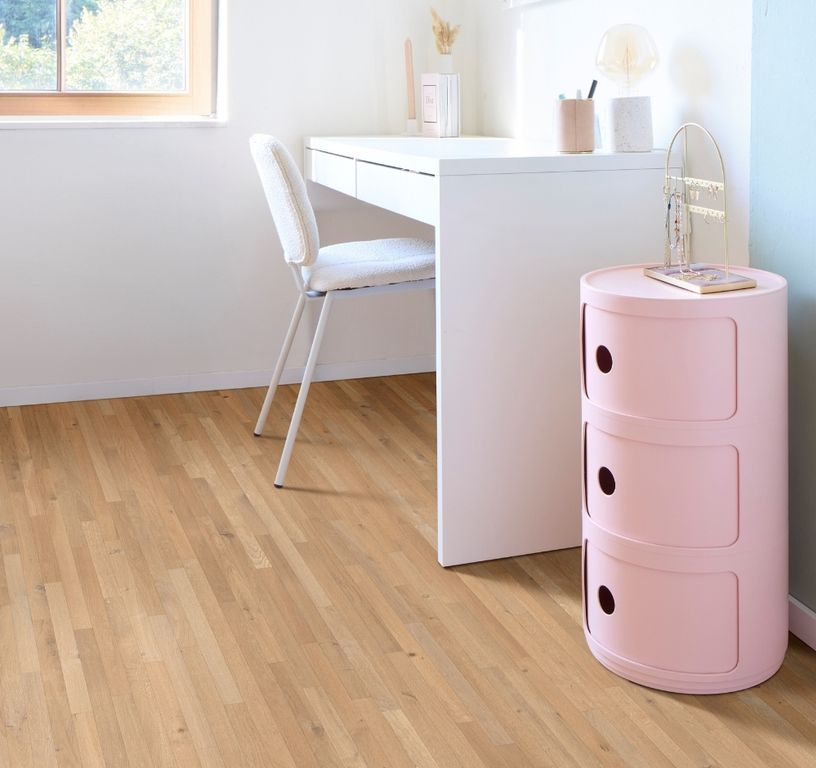 Sol vinyle rouleau BLACKTEX , Bois parquet lames chêne, rouleau 4.00 m