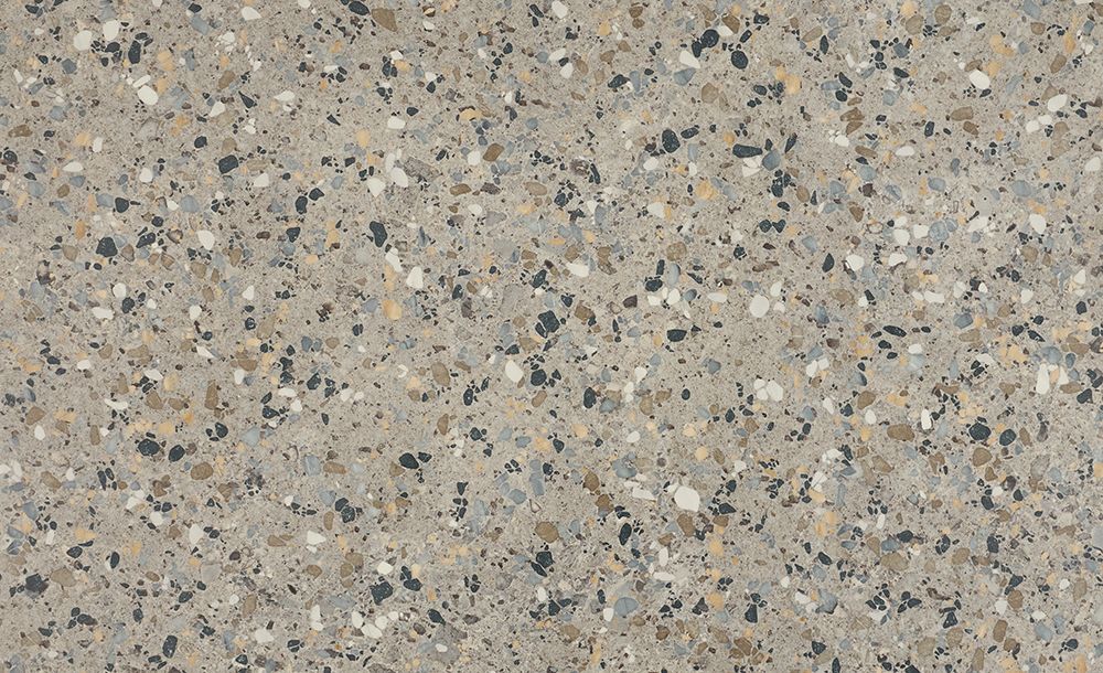 Sol vinyle rouleau BLACKTEX , Motif terrazzo gris, rouleau 4.00 m