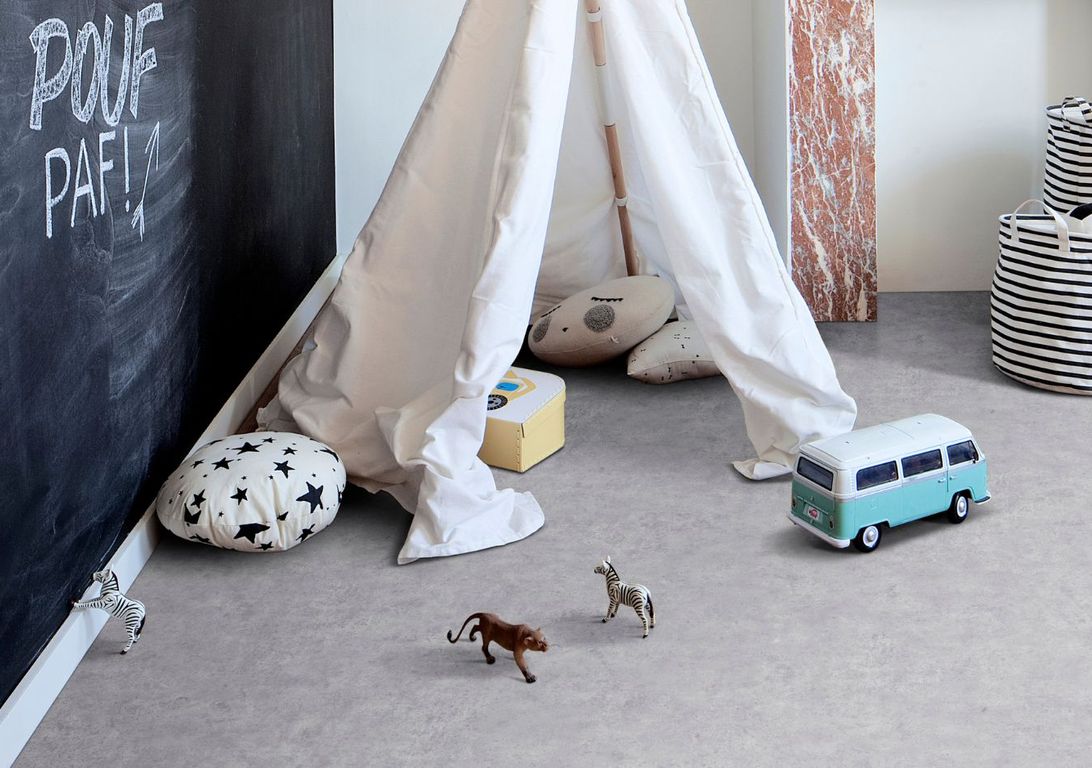 Sol vinyle rouleau NOVO , Béton gris clair, rouleau 4.00 m