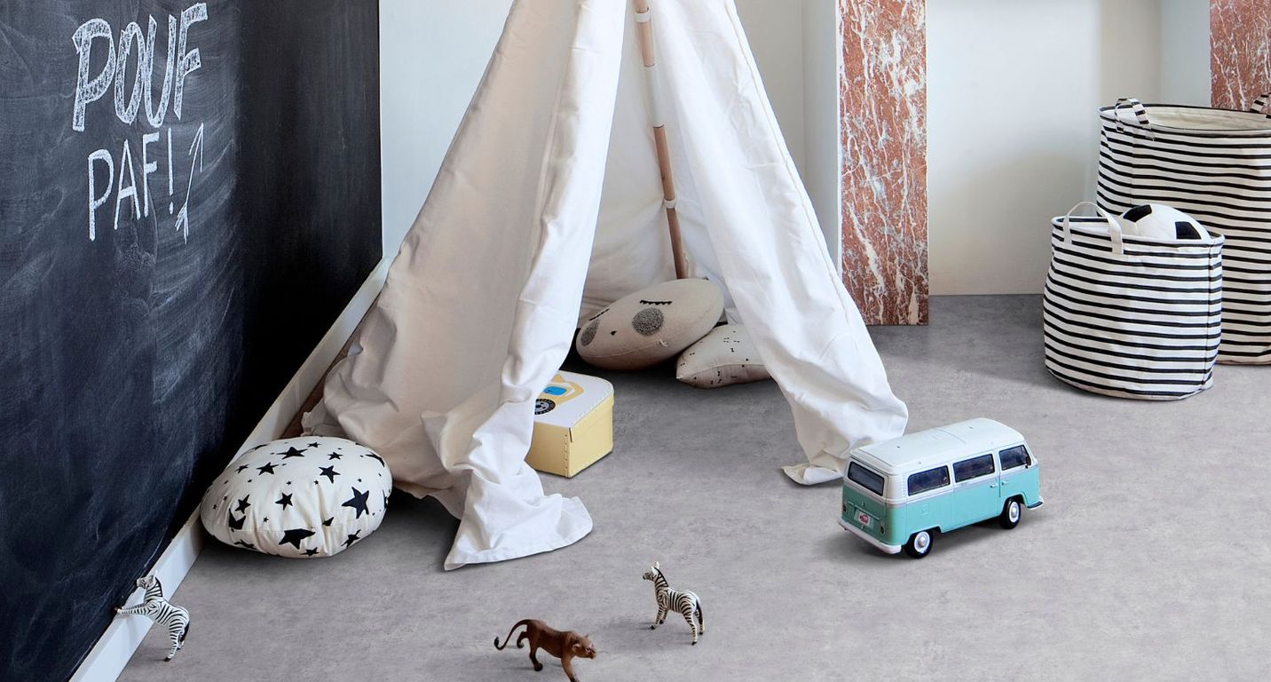 Sol vinyle rouleau NOVO , Béton gris clair, rouleau 4.00 m