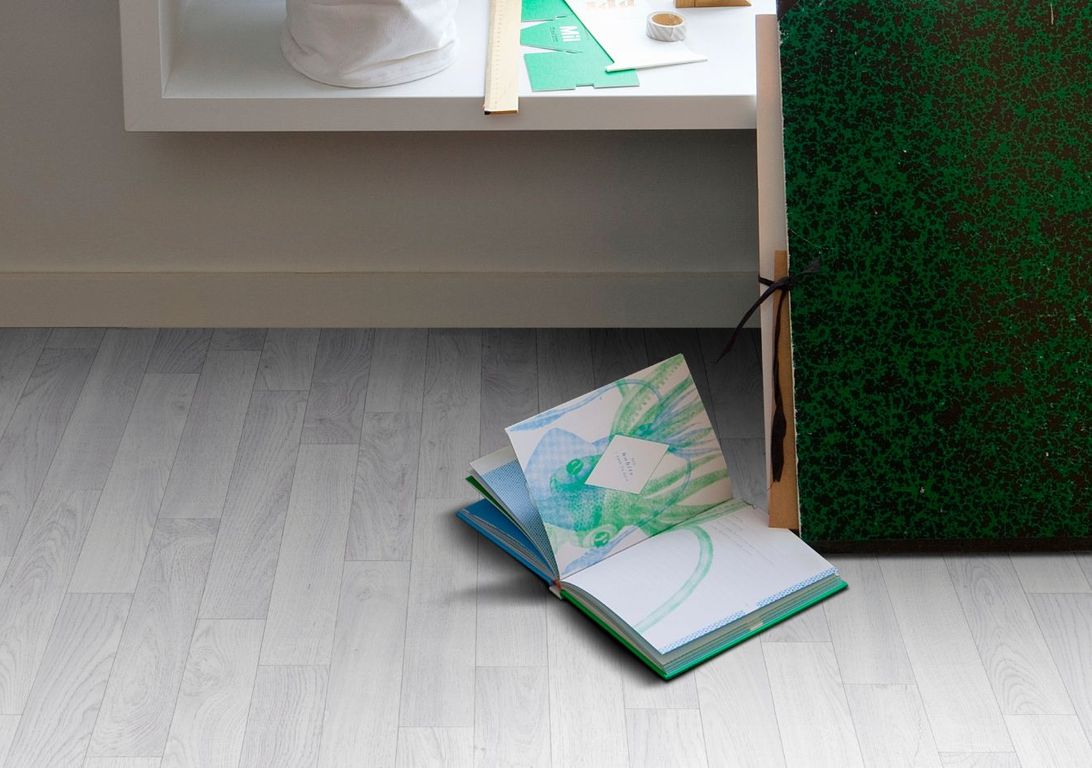 Sol vinyle rouleau NOVO , Bois blanc, rouleau 4.00 m