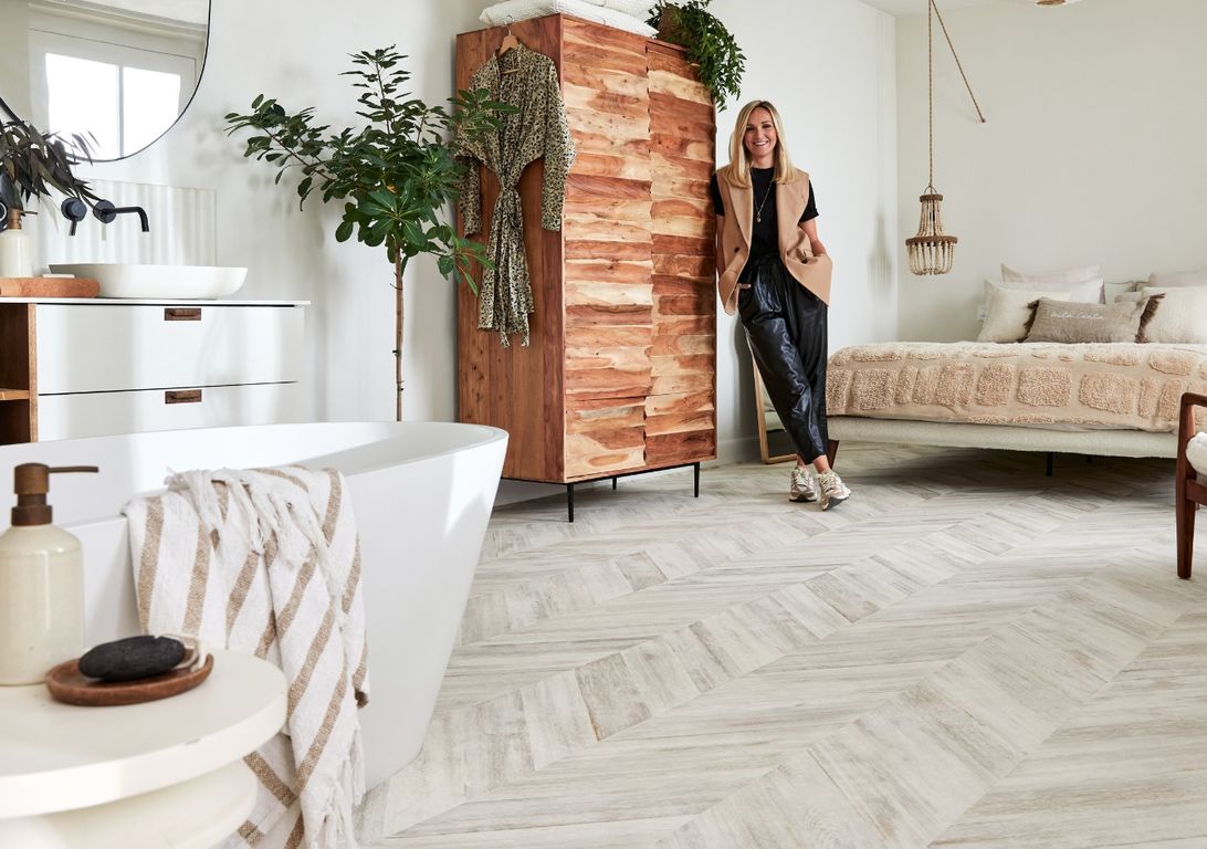 Sol vinyle Louka par Rachel Styliste, rouleau 4m