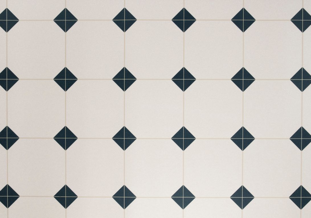 Sol vinyle rouleau MOONLIGHT , Carrelage bleu gris, rouleau 4.00 m