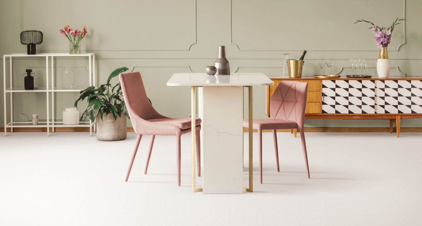 Sol vinyle rouleau BLUSH , Uni/faux uni uni blanc, rouleau 4.00 m