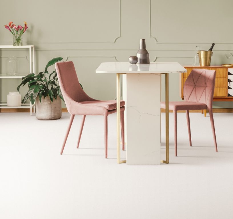 Sol vinyle rouleau BLUSH , Uni/faux uni uni blanc, rouleau 4.00 m