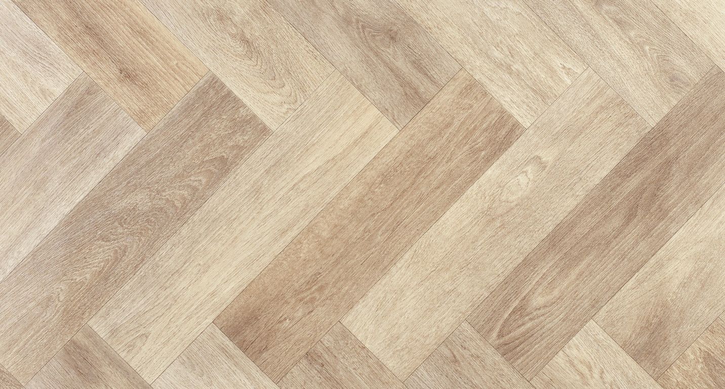 Sol vinyle rouleau TEXMARK , Bois bâton rompu naturel, rouleau 4.00 m