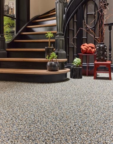 Sol vinyle rouleau TEXMARK , Motif terrazzo art déco, rouleau 4.00 m