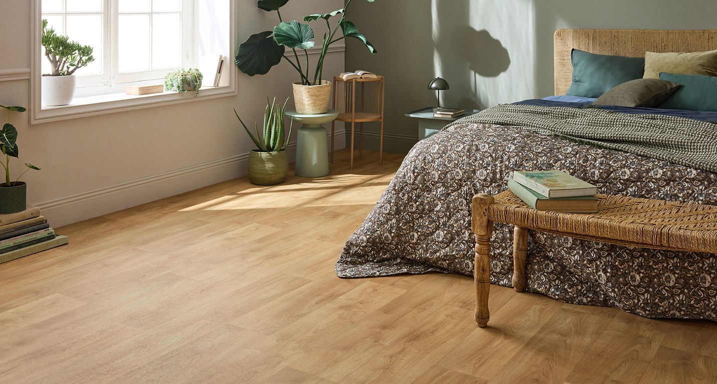 Sol vinyle rouleau COSMOLIKE , Bois chêne prestige, rouleau 4.00 m