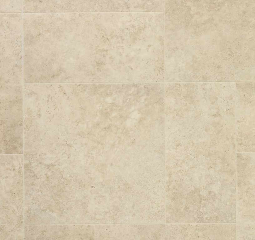 Sol vinyle rouleau COSMOLIKE , Carrelage pierre multiformats, rouleau 4.00 m