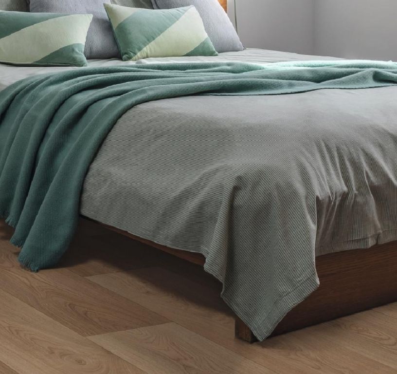 Sol vinyle rouleau DESIGNTEX , Bois chêne naturel grandes lames, rouleau 4.00 m