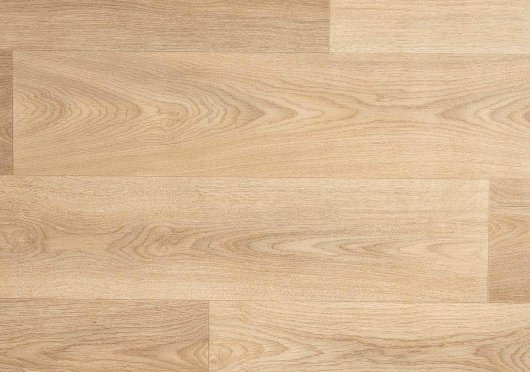 Sol vinyle rouleau DESIGNTEX , Bois chêne naturel grandes lames, rouleau 4.00 m
