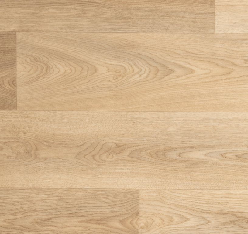 Sol vinyle rouleau DESIGNTEX , Bois chêne naturel grandes lames, rouleau 4.00 m