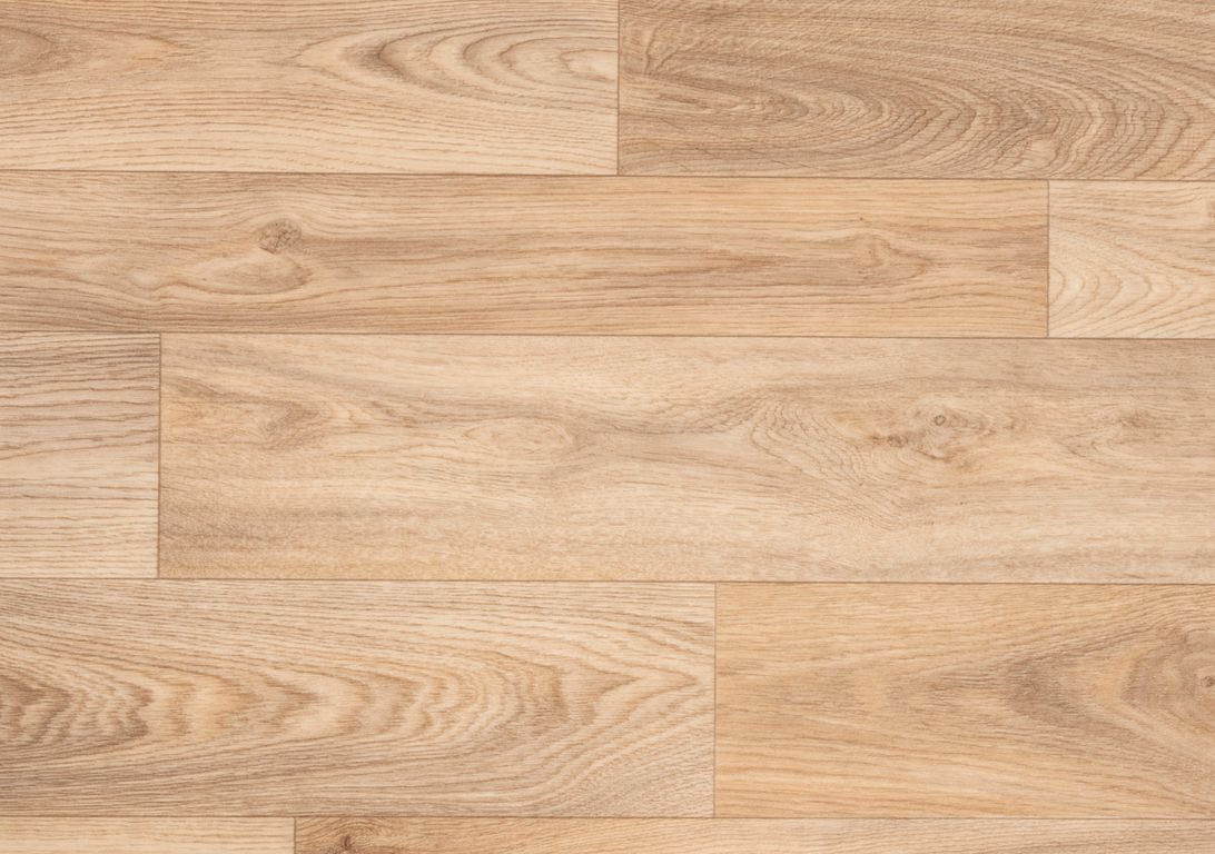 Sol vinyle rouleau DESIGNTEX , Bois chêne plancher authentique, rouleau 4.00 m