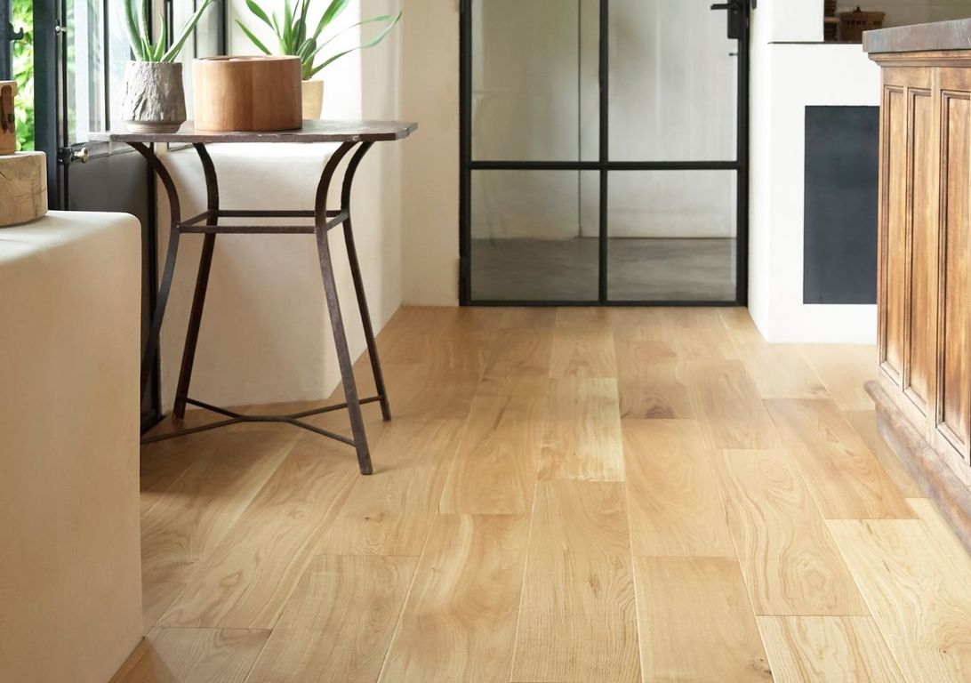 Parquet contrecollé DOMAINE 180 CHENE COURANT, chêne naturel, verni, larg. 18.00 cm