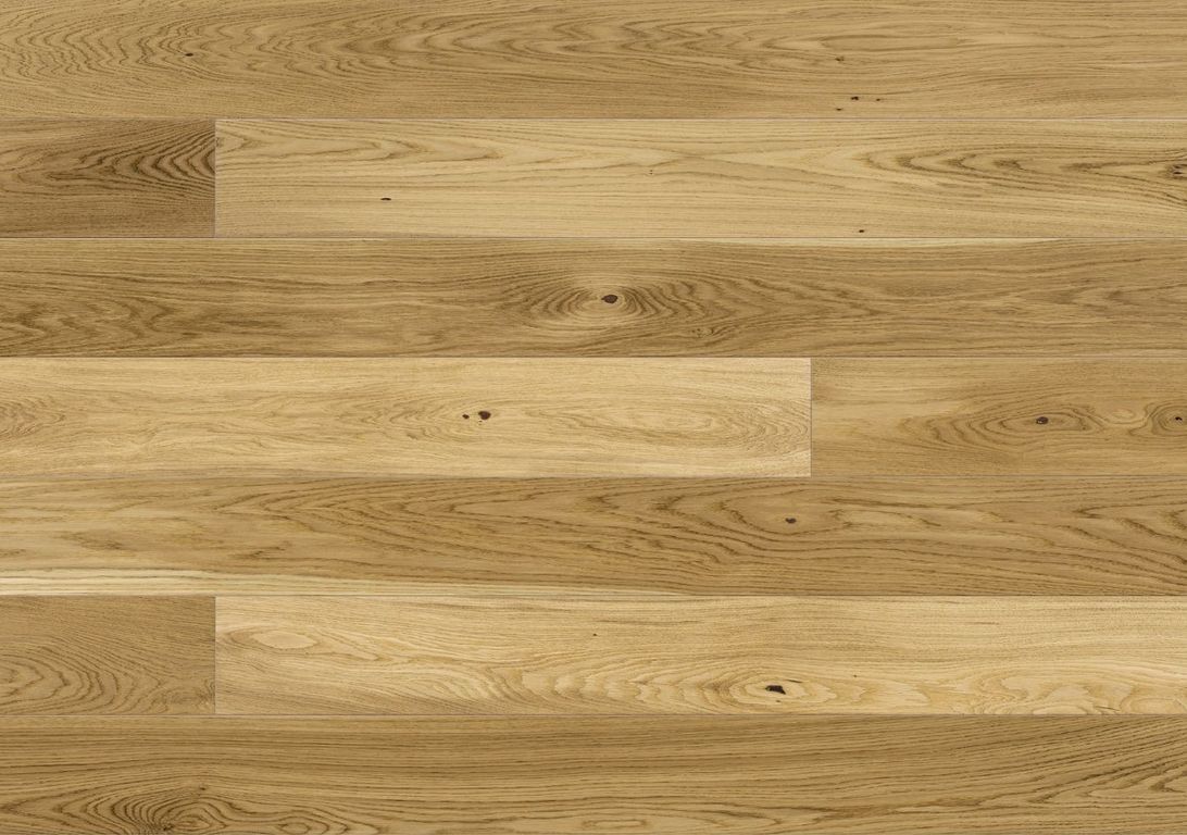 Parquet contrecollé DOMAINE 180 CHENE COURANT, chêne naturel, verni, larg. 18.00 cm