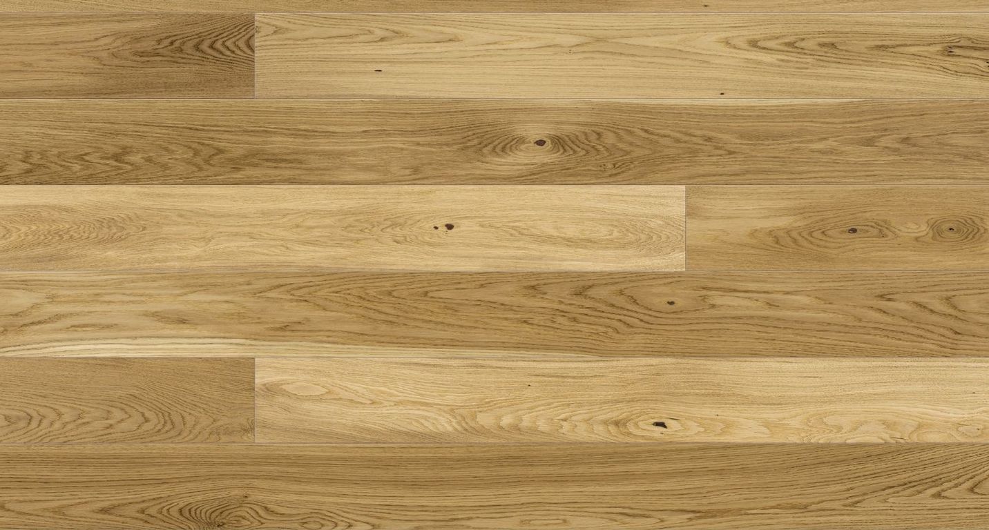 Parquet contrecollé DOMAINE 180 CHENE COURANT, chêne naturel, verni, larg. 18.00 cm