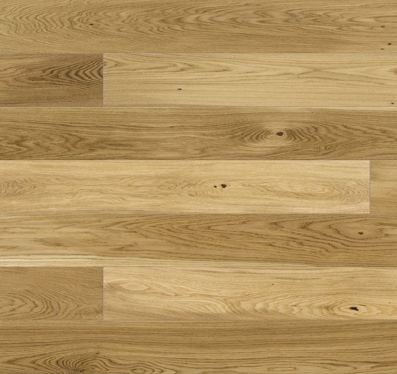 Parquet contrecollé DOMAINE 180 CHENE COURANT, chêne naturel, verni, larg. 18.00 cm