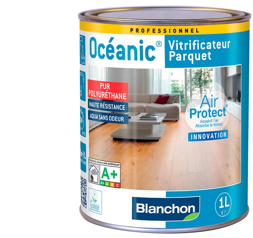 Vitrificateur  OCEANIC, PARQUET, 1L , satiné, 1.00 L