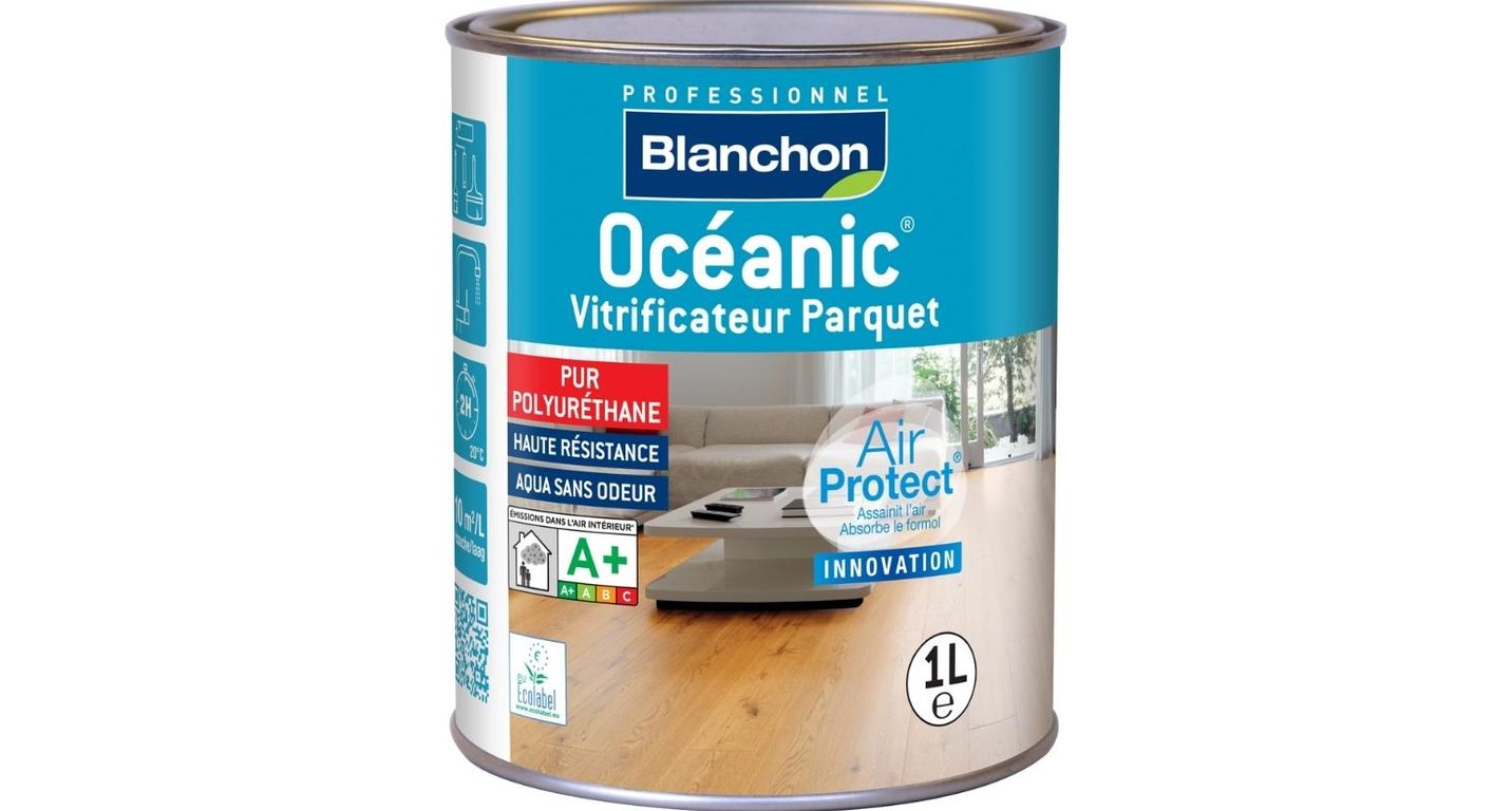 Vitrificateur  OCEANIC , PARQUET, 1L , brillant, 1.00 L