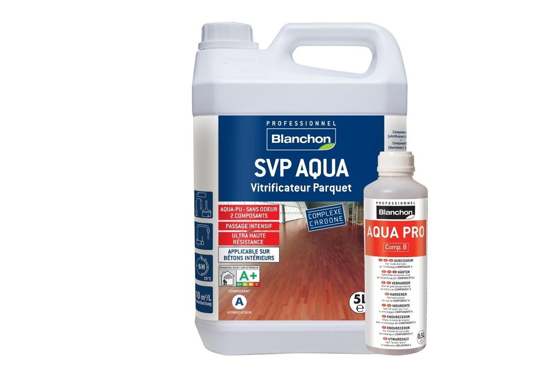 Vitrificateur  SVP AQUAPU, spécial trafic intense, , satiné, 5.23 L