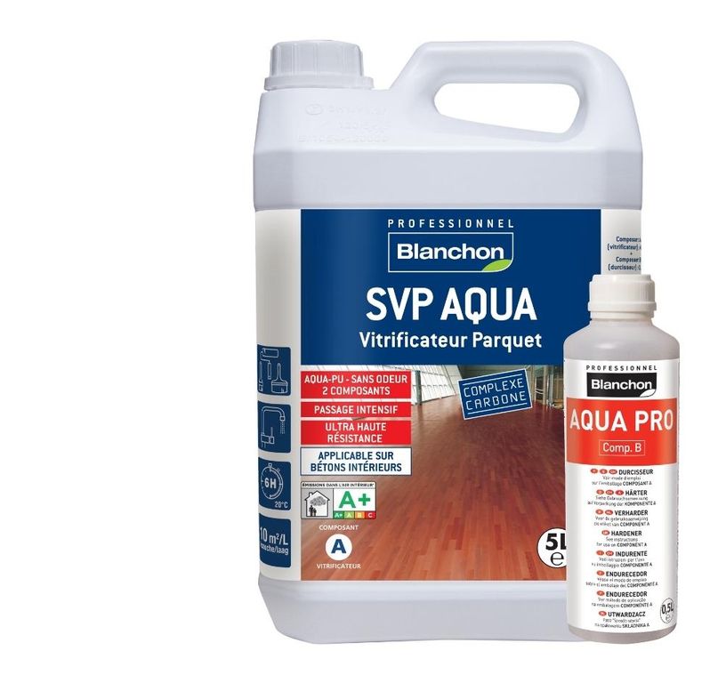 Vitrificateur  SVP AQUAPU, spécial trafic intense, Mat, mat, 5.23 L