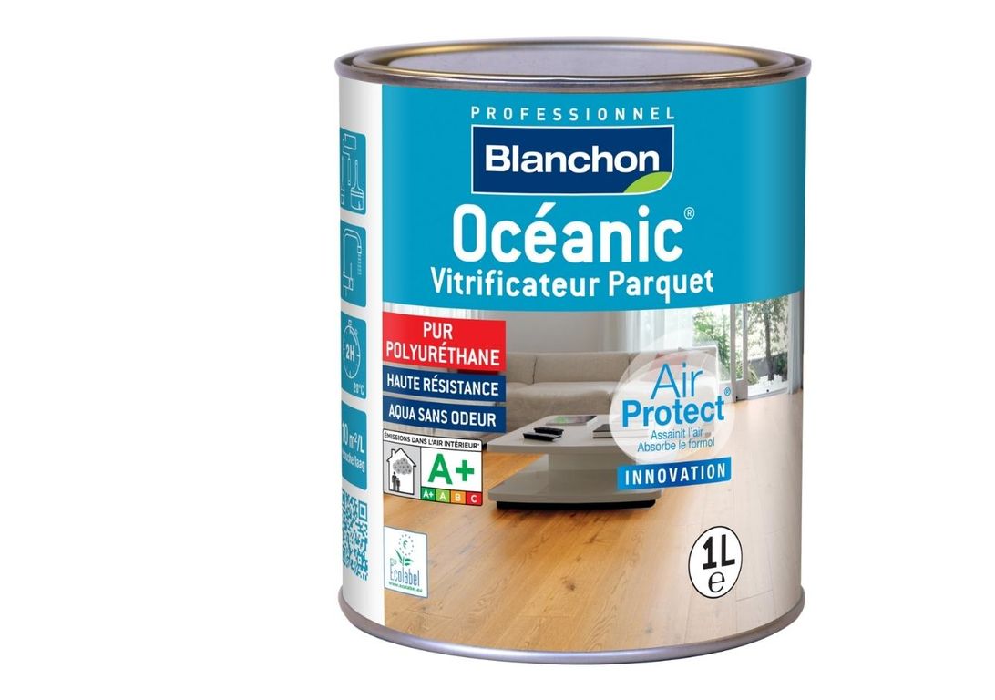 Vitrificateur  OCEANIC , BOIS BRUT, PARQUET, 1L, mat, 1.00 L
