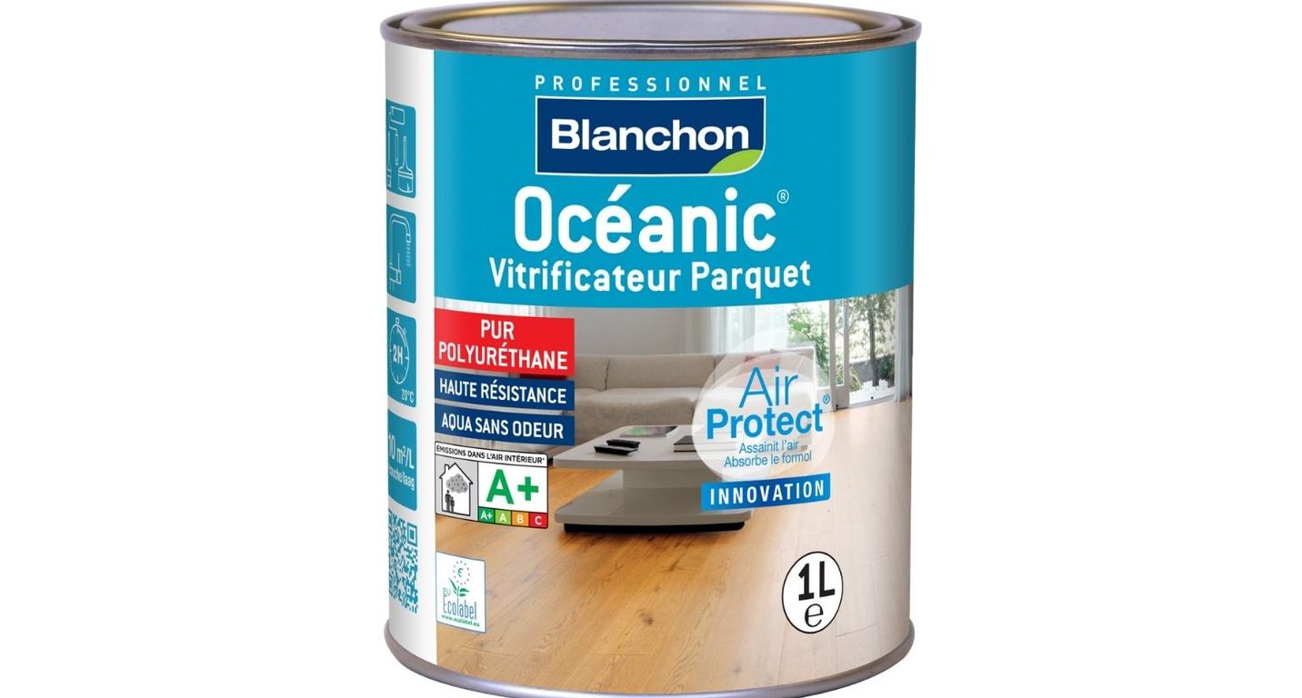 Vitrificateur  OCEANIC , BOIS BRUT, PARQUET, 1L, mat, 1.00 L