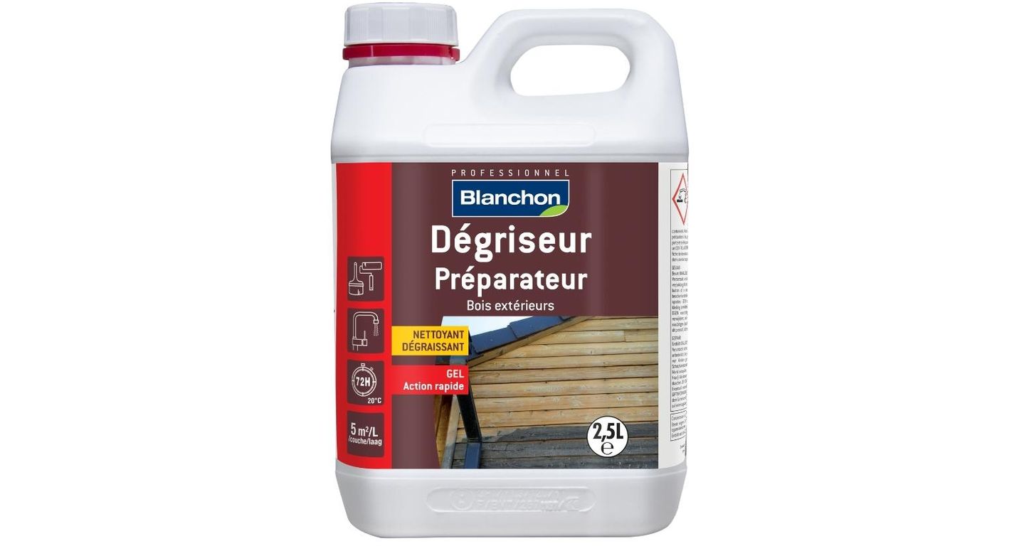 Entretien courant  DEGRISEUR, pour boiseries extérieures, , mat, 2.58 L