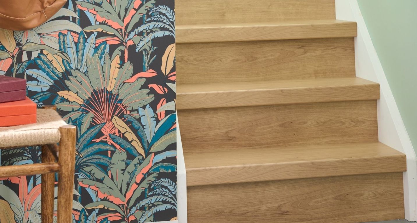 MARCHES 100X2 Lot de 2 marches pour rénovation d'escalier, Bois CHENE NATUREL, l.  x 100.00 cm