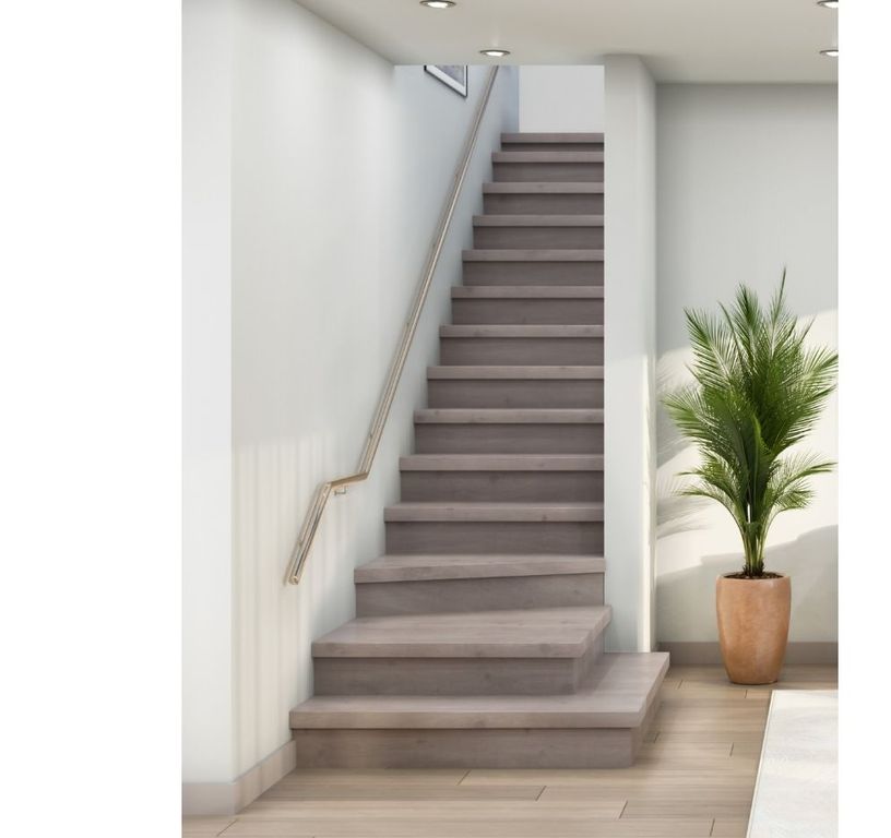 MARCHES 130X2 Lot de 2 marches pour rénovation d'escalier, Bois chene gris, l. 38.00 x 130.00 cm