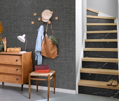 NQJIBUE Article - Lot De 2 Marches D'escalier Marron Foncé 100 X 25 X 2 Cm En Bois Massif De Chêne, Fournitures Ménagères, Marches D'escalier