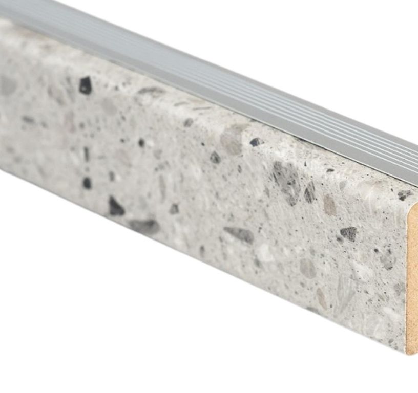 MARCHE PALIERE 130 marche palière pour rénovation d'escalier,  Béton clair, l. 12.00 x 130.00 cm