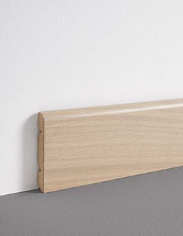 Plinthe  , Mdf placage bois, décor Bois chêne extreme, h.8.00 x L. 220.00 cm