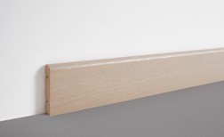 Plinthe  , Mdf placage bois, décor Bois vieux gris, h.8.00 x L. 220.00 cm