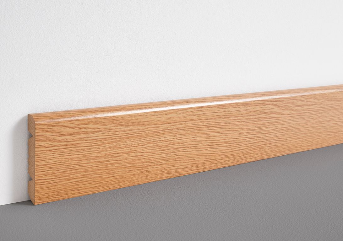 Plinthe  , Mdf, décor Bois chêne naturel, h.8.00 x L. 220.00 cm