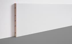 Plinthe adaptable, à peindre , Mdf, décor Uni blanc, h.16.00 x L. 220.00 cm