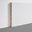 Plinthe délignable adaptable, à peindre , mdf, décor Uni blanc, h.16.00 x L. 220.00 cm