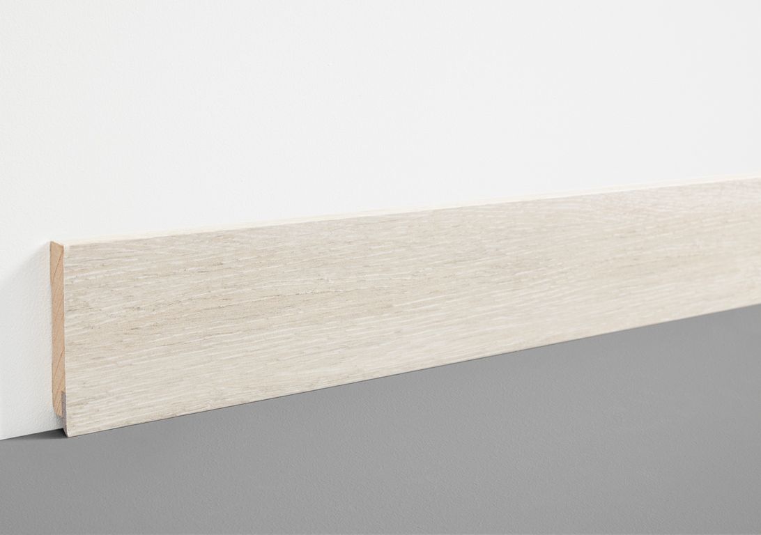 Plinthe  , Mdf, décor Bois greige, h.7.80 x L. 200.00 cm