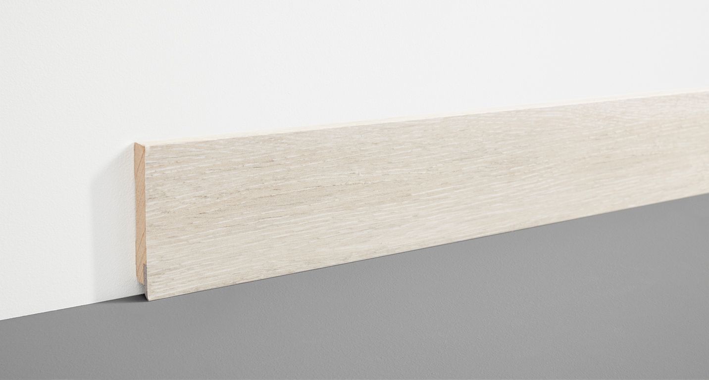 Plinthe  , Mdf, décor Bois greige, h.7.80 x L. 200.00 cm