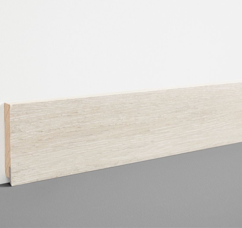 Plinthe  , Mdf, décor Bois greige, h.7.80 x L. 200.00 cm