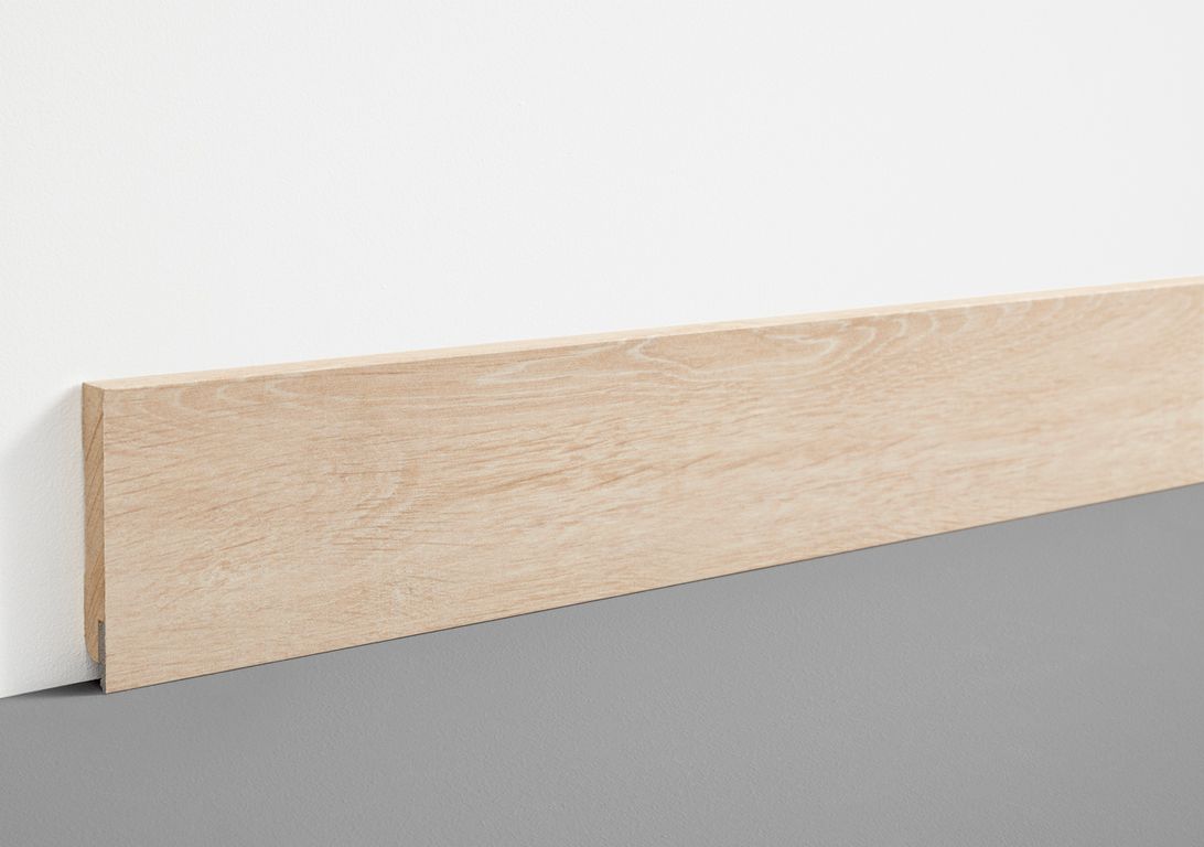 Plinthe  , Mdf, décor Bois doré, h.7.80 x L. 200.00 cm