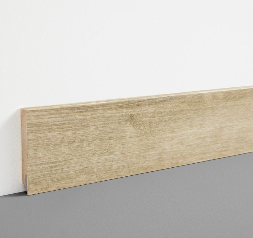 Plinthe  , Mdf, décor Bois chene des , h.7.80 x L. 200.00 cm